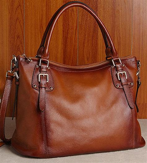 real leather handbags